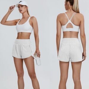 BMJL Women's Athletic Shorts High Waisted Running Shorts